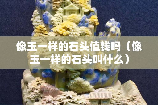 像玉一样的石头值钱吗（像玉一样的石头叫什么）