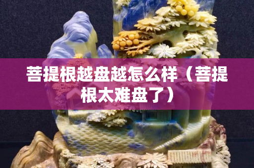 菩提根越盘越怎么样（菩提根太难盘了）