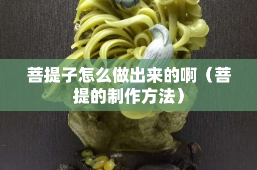 菩提子怎么做出来的啊（菩提的制作方法）