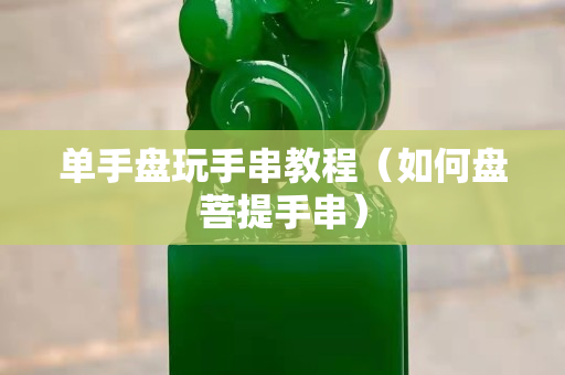单手盘玩手串教程（如何盘菩提手串）