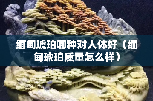 缅甸琥珀哪种对人体好（缅甸琥珀质量怎么样）