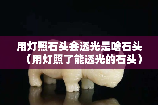 用灯照石头会透光是啥石头（用灯照了能透光的石头）