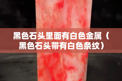 黑色石头里面有白色金属（黑色石头带有白色条纹）