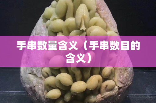 手串数量含义（手串数目的含义）