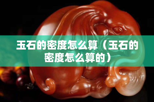 玉石的密度怎么算（玉石的密度怎么算的）