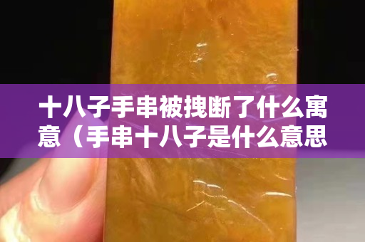 十八子手串被拽断了什么寓意（手串十八子是什么意思）