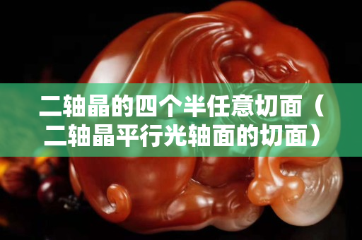 二轴晶的四个半任意切面（二轴晶平行光轴面的切面）