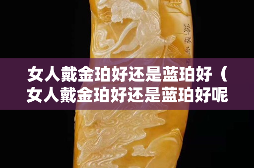 女人戴金珀好还是蓝珀好（女人戴金珀好还是蓝珀好呢）