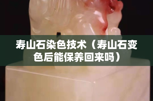 寿山石染色技术（寿山石变色后能保养回来吗）