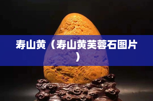 寿山黄（寿山黄芙蓉石图片）