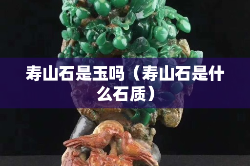 寿山石是玉吗（寿山石是什么石质）