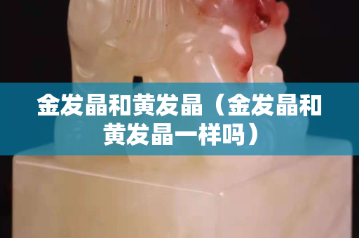 金发晶和黄发晶（金发晶和黄发晶一样吗）