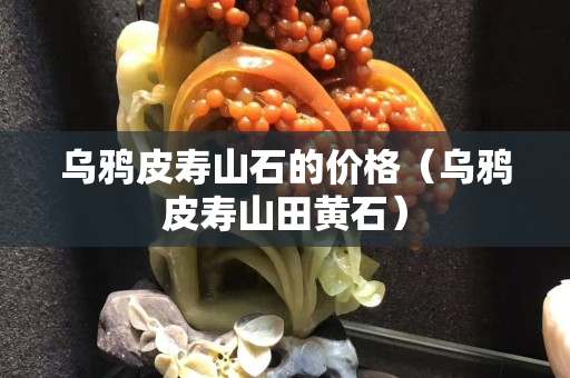 乌鸦皮寿山石的价格（乌鸦皮寿山田黄石）