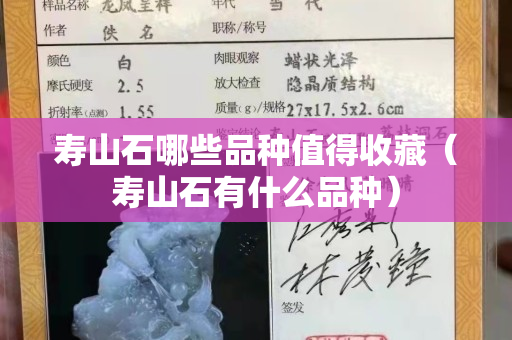 寿山石哪些品种值得收藏（寿山石有什么品种）