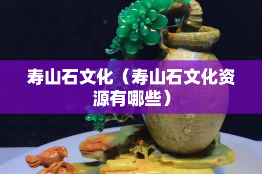 寿山石文化（寿山石文化资源有哪些）