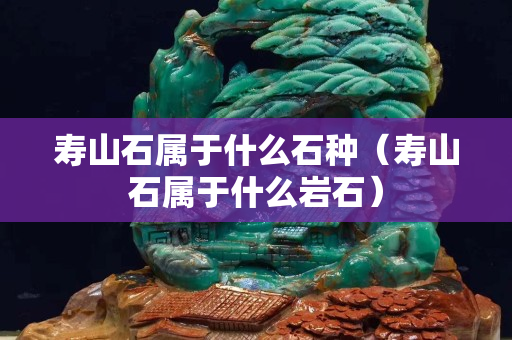 寿山石属于什么石种（寿山石属于什么岩石）