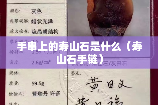 手串上的寿山石是什么（寿山石手链）