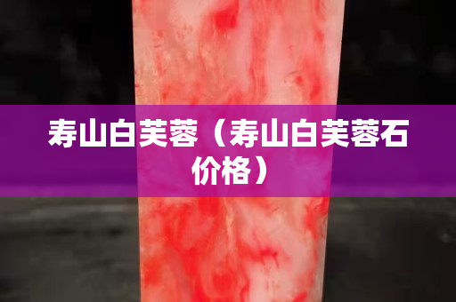 寿山白芙蓉（寿山白芙蓉石价格）