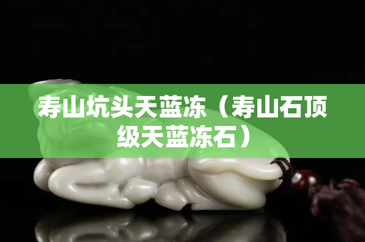 寿山坑头天蓝冻（寿山石顶级天蓝冻石）