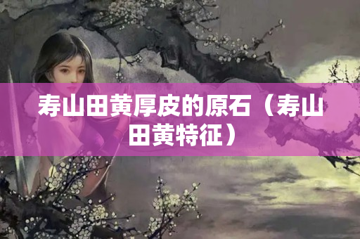 寿山田黄厚皮的原石（寿山田黄特征）