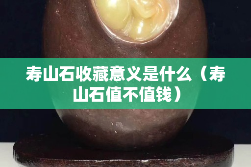 寿山石收藏意义是什么（寿山石值不值钱）
