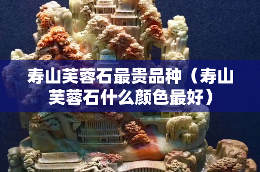 寿山芙蓉石最贵品种（寿山芙蓉石什么颜色最好）