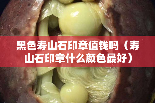 黑色寿山石印章值钱吗（寿山石印章什么颜色最好）