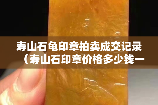 寿山石龟印章拍卖成交记录（寿山石印章价格多少钱一克）