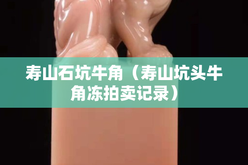 寿山石坑牛角（寿山坑头牛角冻拍卖记录）
