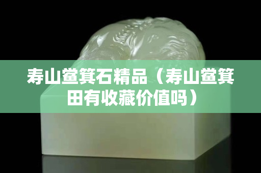 寿山鲎箕石精品（寿山鲎箕田有收藏价值吗）