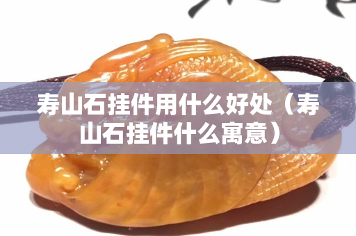 寿山石挂件用什么好处（寿山石挂件什么寓意）