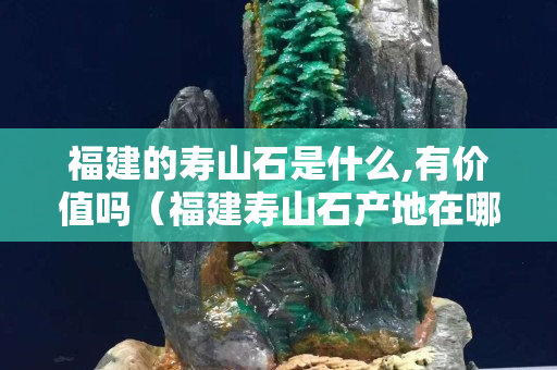 福建的寿山石是什么,有价值吗（福建寿山石产地在哪里）