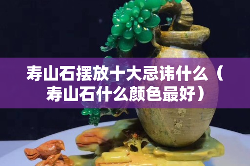 寿山石摆放十大忌讳什么（寿山石什么颜色最好）