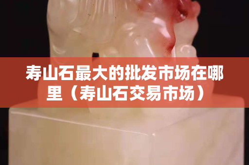 寿山石最大的批发市场在哪里（寿山石交易市场）