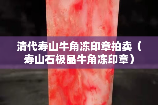 清代寿山牛角冻印章拍卖（寿山石极品牛角冻印章）