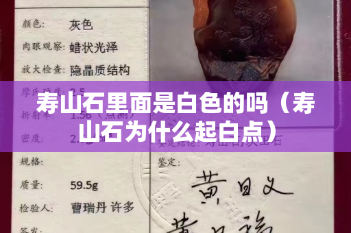 寿山石里面是白色的吗（寿山石为什么起白点）