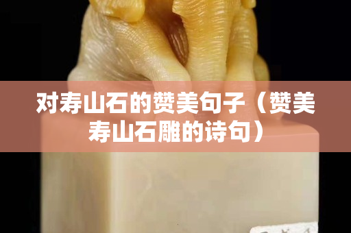 对寿山石的赞美句子（赞美寿山石雕的诗句）