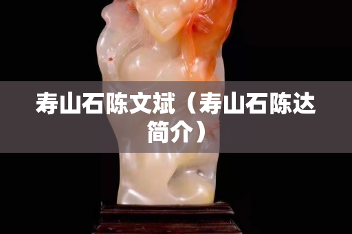 寿山石陈文斌（寿山石陈达简介）