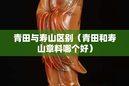青田与寿山区别（青田和寿山章料哪个好）