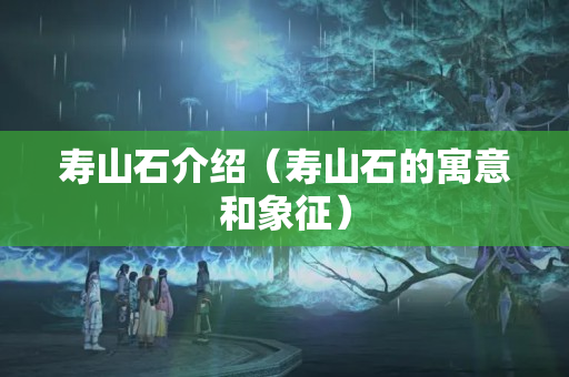 寿山石介绍（寿山石的寓意和象征）