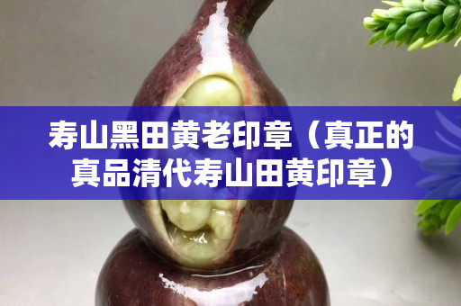 寿山黑田黄老印章（真正的真品清代寿山田黄印章）