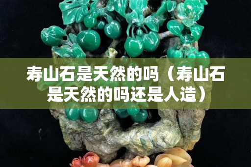 寿山石是天然的吗（寿山石是天然的吗还是人造）