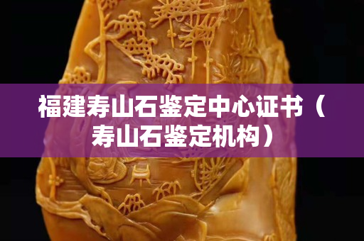 福建寿山石鉴定中心证书（寿山石鉴定机构）