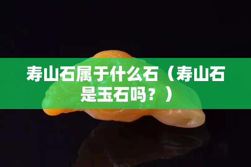 寿山石属于什么石（寿山石是玉石吗？）