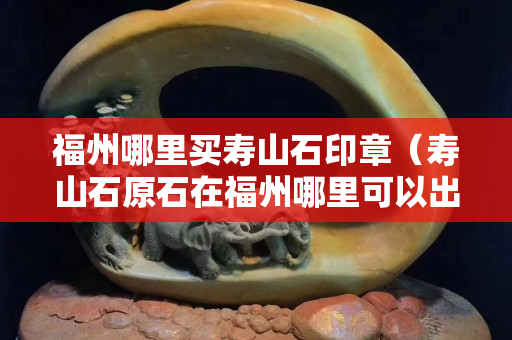福州哪里买寿山石印章（寿山石原石在福州哪里可以出手）