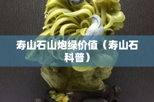 寿山石山炮绿价值（寿山石科普）
