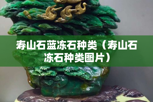 寿山石蓝冻石种类（寿山石冻石种类图片）