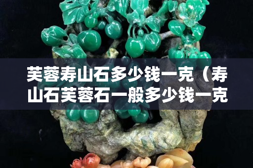 芙蓉寿山石多少钱一克（寿山石芙蓉石一般多少钱一克）