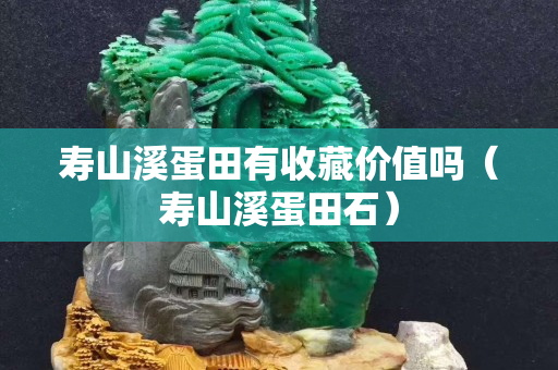 寿山溪蛋田有收藏价值吗（寿山溪蛋田石）