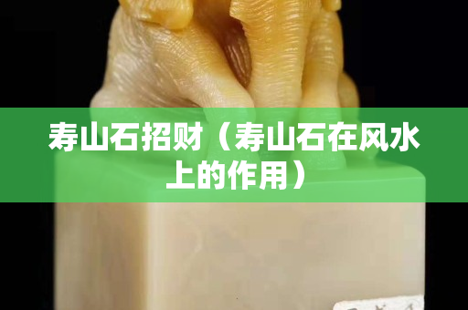 寿山石招财（寿山石在风水上的作用）